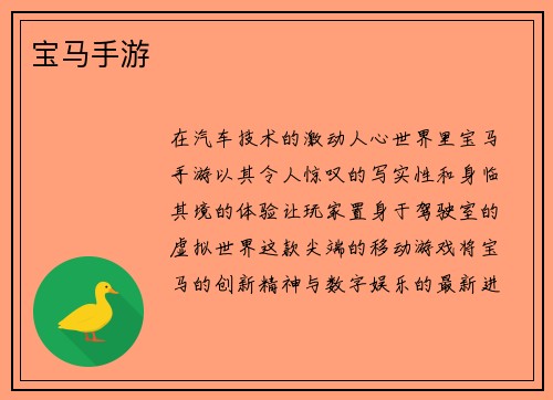 宝马手游